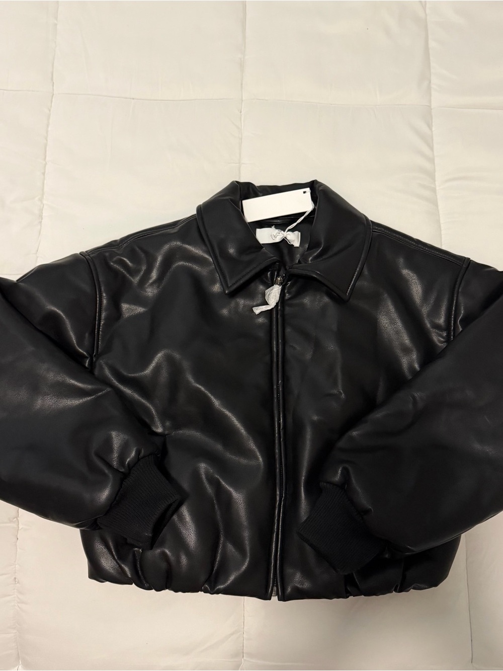 CSB Leather Bomber Jacket - Size XXS/XS